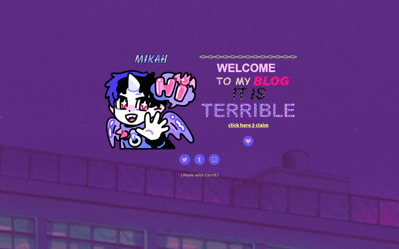 Carrd profile picture for @babe